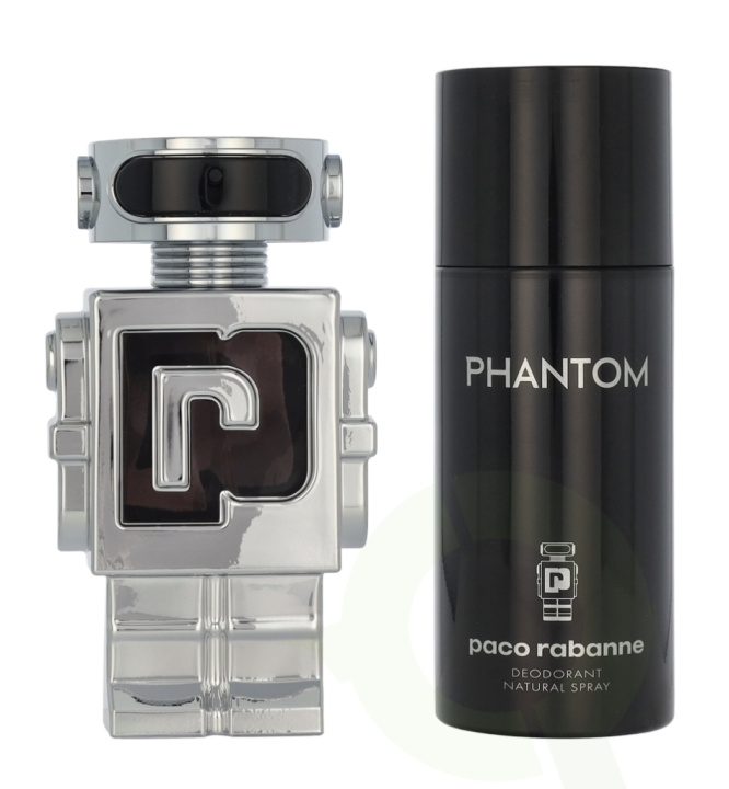 Paco Rabanne Phantom Giftset 250 ml Edt Spray 100 ml / Deodorant Spray 150 ml i gruppen HELSE OG SKJØNNHET / Duft og parfyme / Parfyme / Parfyme for han hos TP E-commerce Nordic AB (D21329)