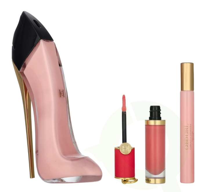 Carolina Herrera Good Girl Blush Giftset 95 ml Edp Spray 80ml/Liquid Blusher Lip & Cheek 5ml/Travel Spray Edp 10ml i gruppen HELSE OG SKJØNNHET / Gavesett / Gavesett for henne hos TP E-commerce Nordic AB (D21339)