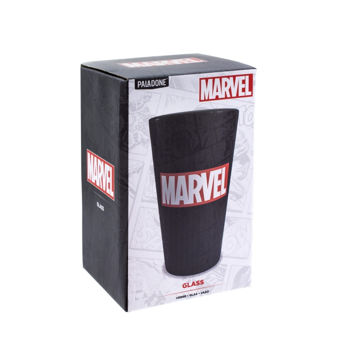 Marvel Logo Glass i gruppen SPORT, FRITID & HOBBY / Morsomme produkter / Kopper hos TP E-commerce Nordic AB (D21406)