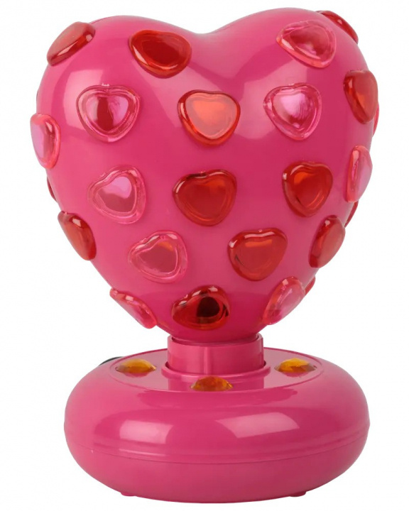 Party Fun Lights Hjerteformet diskolampe - Rosa - Ø:15,5 cm i gruppen SPORT, FRITID & HOBBY / Morsomme produkter / Morsomme produkter hos TP E-commerce Nordic AB (D21428)