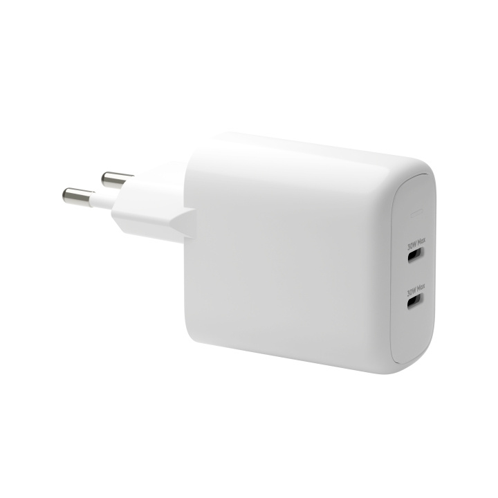 dbramante1928 Re-charge Pro - EU-vegglader - 2x USB-C 30W - hvit i gruppen SMARTTELEFON & NETTBRETT / Ladere og Kabler / Vegglader / Vegglader Type C hos TP E-commerce Nordic AB (D21476)