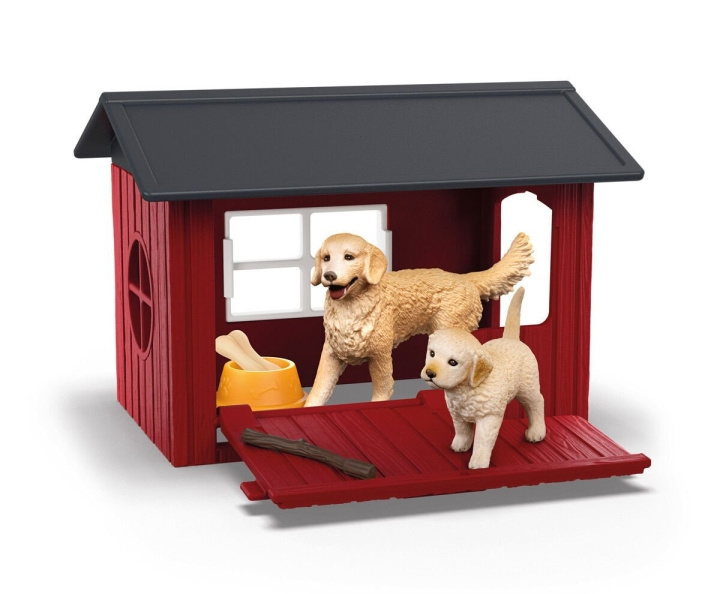 Schleich Hundekennel med 2 golden retrievere - (42722) i gruppen LEKER, BARN OG BABY / Leker / Lekesett hos TP E-commerce Nordic AB (D21499)