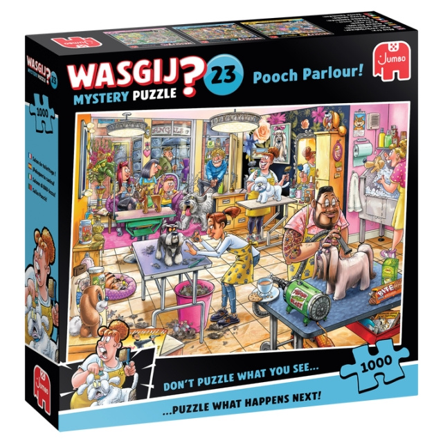 Wasgij Mystery - #23 - Pooch Parlour! (1000 brikker) i gruppen SPORT, FRITID & HOBBY / Hobby / Puslespill hos TP E-commerce Nordic AB (D21508)
