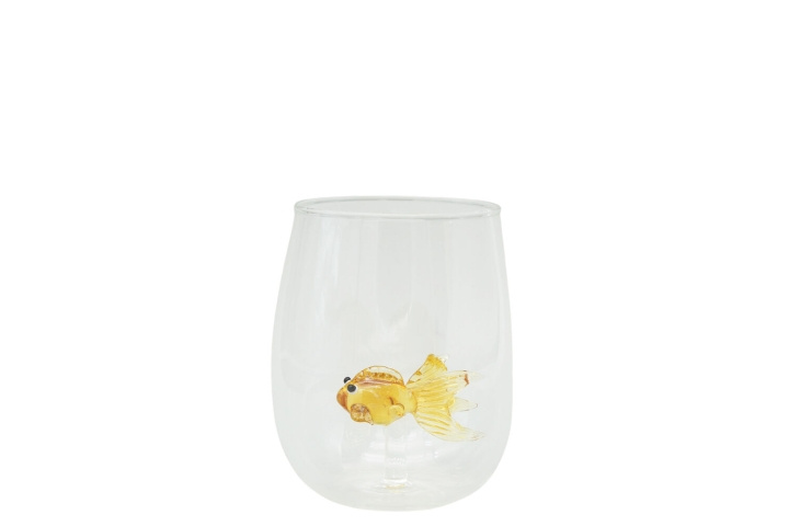 Winkee Drikkeglass - Håndlagde glass Goldfish i gruppen HJEM, HUS OG HAGE / Kjøkkenutstyr / Annet kjøkkenutstyr hos TP E-commerce Nordic AB (D21532)