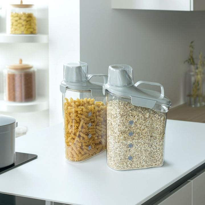 Scandinavian Collection Container with Measuring Cup - 2 Pack i gruppen HJEM, HUS OG HAGE / Kjøkkenutstyr / Annet kjøkkenutstyr hos TP E-commerce Nordic AB (D21554)