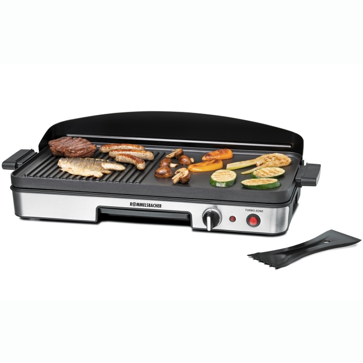 Rommelsbacher Bordsgrill BBQ 2003 1900W Turbo 50X25cm i gruppen HJEM, HUS OG HAGE / Husholdningsapparater / Brødristere og toastjern / Bordgriller & Raclette hos TP E-commerce Nordic AB (D21585)