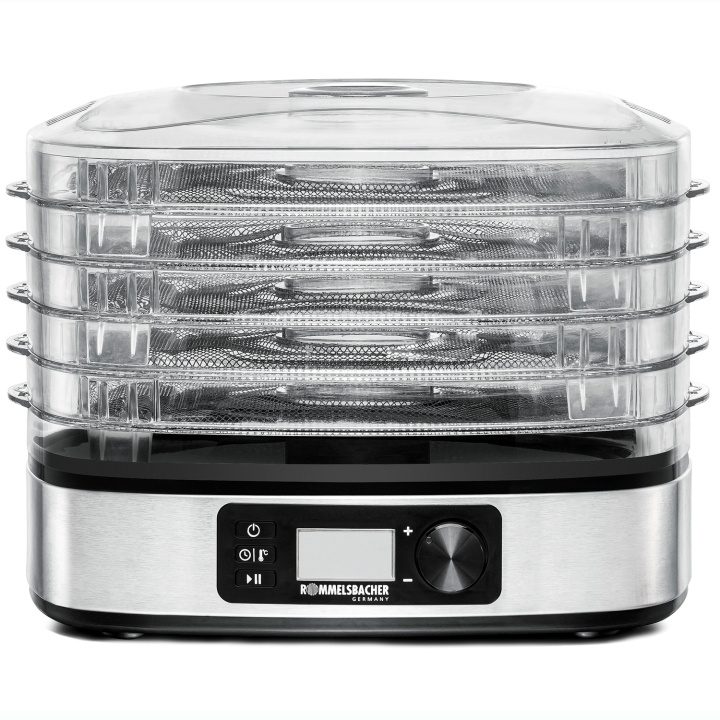 Rommelsbacher Frukt & Svamptork DA 350 350W LCD Timer 5rack i gruppen HJEM, HUS OG HAGE / Kjøkkenutstyr / Annet kjøkkenutstyr hos TP E-commerce Nordic AB (D21588)