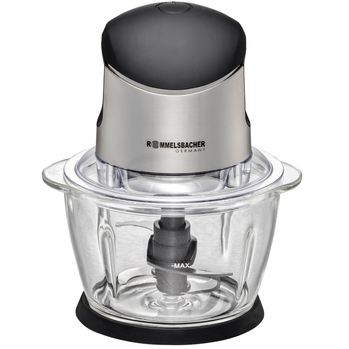 Rommelsbacher Minihackare 1,0l MZ 400 Glasskål 400W stark motor i gruppen HJEM, HUS OG HAGE / Husholdningsapparater / Matprosessorer og kjøkkenassistenter / Miksere og blendere hos TP E-commerce Nordic AB (D21619)
