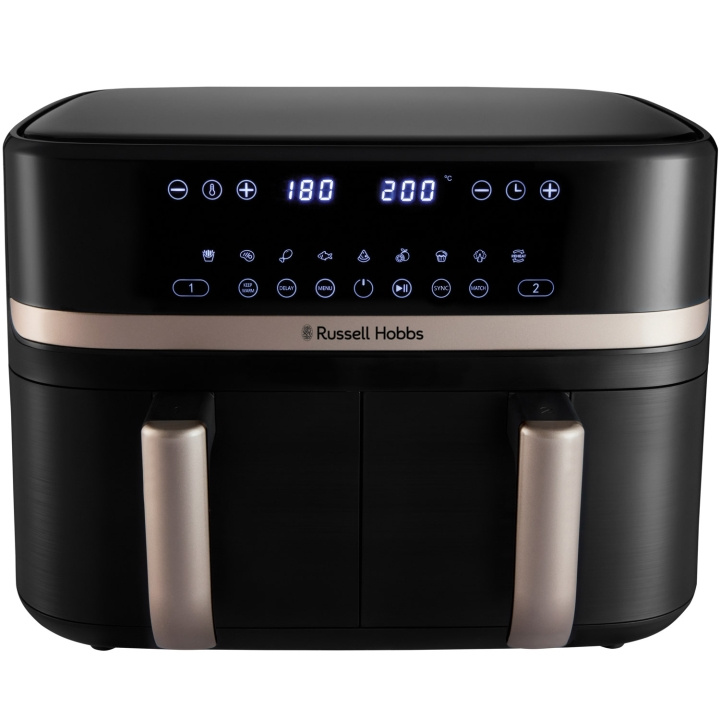 Russell Hobbs Airfryer 27680-56/RH Satisfry Dual Basket Air Fry i gruppen HJEM, HUS OG HAGE / Husholdningsapparater / Airfryers og frityrkokere hos TP E-commerce Nordic AB (D21630)