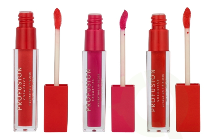 Profusion Cosmetics Lip Gloss Trio Set 15 ml Brights i gruppen HELSE OG SKJØNNHET / Makeup / Lepper / Lipgloss / Plumper hos TP E-commerce Nordic AB (D21694)