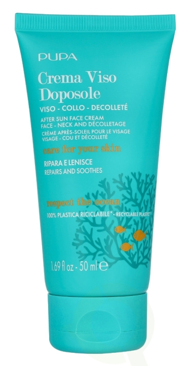 Pupa Milano Pupa After Sun Face Cream 50 ml Respect The Ocean i gruppen HELSE OG SKJØNNHET / Hudpleie / Soling / Solkrem hos TP E-commerce Nordic AB (D21696)