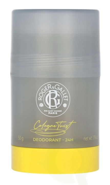 Roger & Gallet Cologne Twist Deodorant Stick 24H 50 g i gruppen HELSE OG SKJØNNHET / Duft og parfyme / Deodorant / Deo for han hos TP E-commerce Nordic AB (D21708)