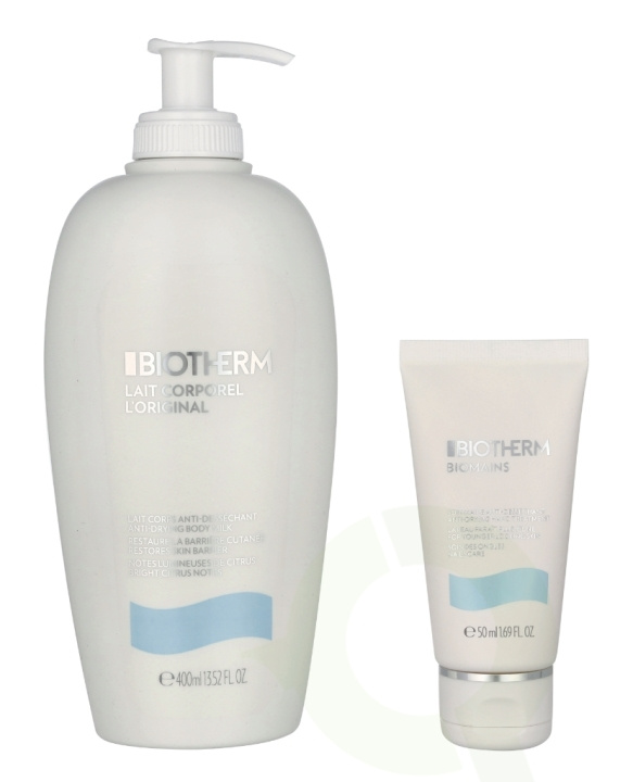 Biotherm Lait Corporel Duo Set 450 ml Body Lotion 400ml/Shower Gel 50ml i gruppen HELSE OG SKJØNNHET / Hudpleie / Ansikt / Dagkrem hos TP E-commerce Nordic AB (D21742)
