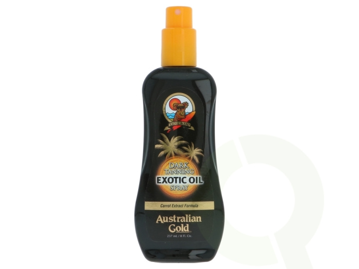 Australian Gold Exotic Oil Spray 237 ml Dark Tannin + Carrot Extract Formula i gruppen HELSE OG SKJØNNHET / Hudpleie / Soling / Solkrem hos TP E-commerce Nordic AB (D21826)
