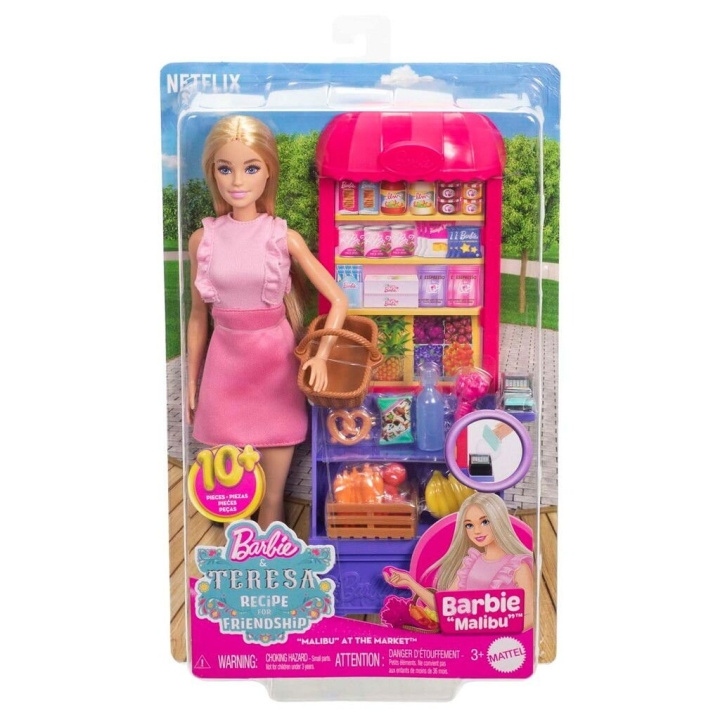 Barbie Oppskrift på vennskap Malibu shoppingsett - (960-2516) i gruppen LEKER, BARN OG BABY / Leker / Dukker & tilbehør hos TP E-commerce Nordic AB (D21865)