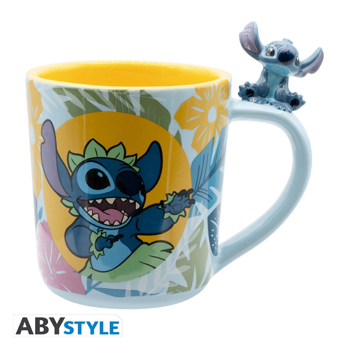 Abysse DISNEY - 3D-krus med håndtak - Hawaiian Stitch i gruppen SPORT, FRITID & HOBBY / Morsomme produkter / Samlerobjekter hos TP E-commerce Nordic AB (D21911)