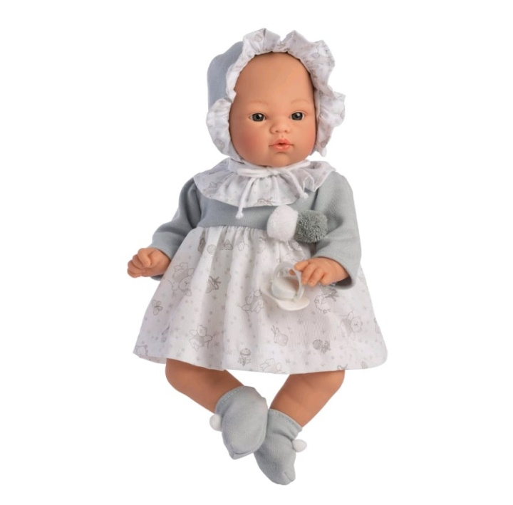 ASI Koke dukke i grå og hvit kjole, 36 cm i gruppen LEKER, BARN OG BABY / Leker / Dukker & tilbehør hos TP E-commerce Nordic AB (D21926)