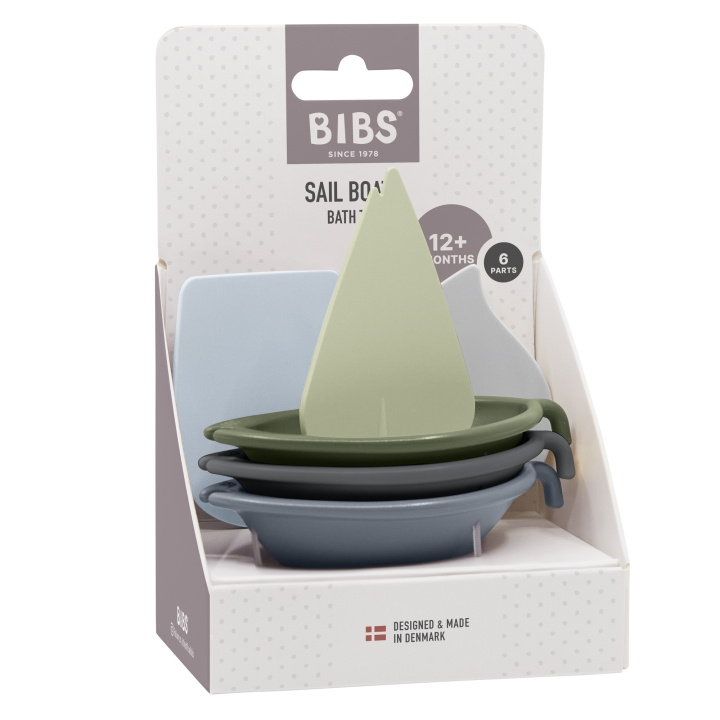 BIBS Sail Boats Blue Mix - (4100201) i gruppen LEKER, BARN OG BABY / Uteleker / Badeleker hos TP E-commerce Nordic AB (D21944)