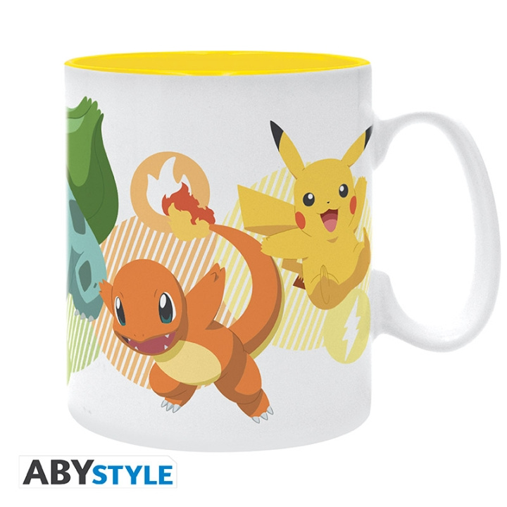 Abysse POKEMON Krus - Pikachu og startere - 460 ml i gruppen SPORT, FRITID & HOBBY / Morsomme produkter / Kopper hos TP E-commerce Nordic AB (D21962)