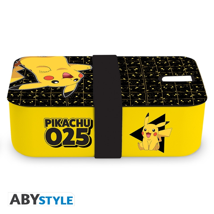Abysse POKEMON Bento-eske - Pikachu - 19 x 12,3 x 6,6 cm i gruppen SPORT, FRITID & HOBBY / Morsomme produkter / Samlerobjekter hos TP E-commerce Nordic AB (D21963)