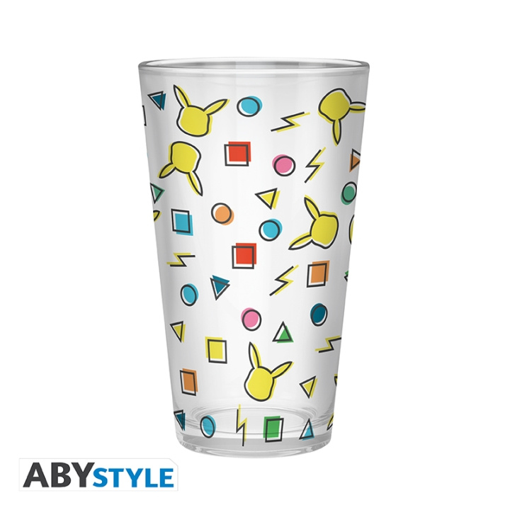 Abysse POKEMON Stort glass - Pikachu-mønster - 400 ml x2 i gruppen SPORT, FRITID & HOBBY / Morsomme produkter / Samlerobjekter hos TP E-commerce Nordic AB (D21966)