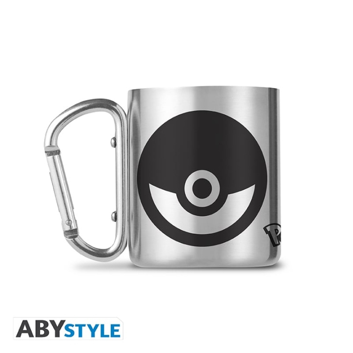 Abysse POKEMON Krus med karabinkrok - Pokeball - 235 ml i gruppen SPORT, FRITID & HOBBY / Morsomme produkter / Kopper hos TP E-commerce Nordic AB (D21973)