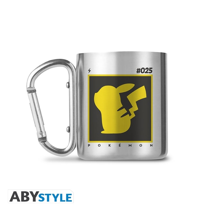 Abysse POKEMON Krus med karabinkrok - Pikachu 25 - 235 ml i gruppen SPORT, FRITID & HOBBY / Morsomme produkter / Kopper hos TP E-commerce Nordic AB (D21974)