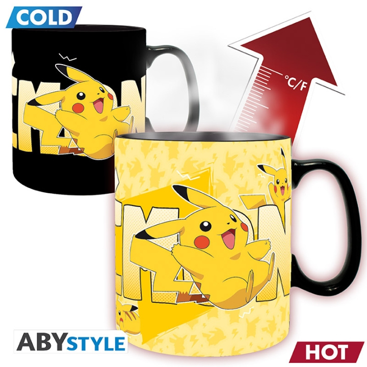 Abysse Pokémon-krus med varmeveksling - Pikachu - 460 ml i gruppen SPORT, FRITID & HOBBY / Morsomme produkter / Kopper hos TP E-commerce Nordic AB (D21983)