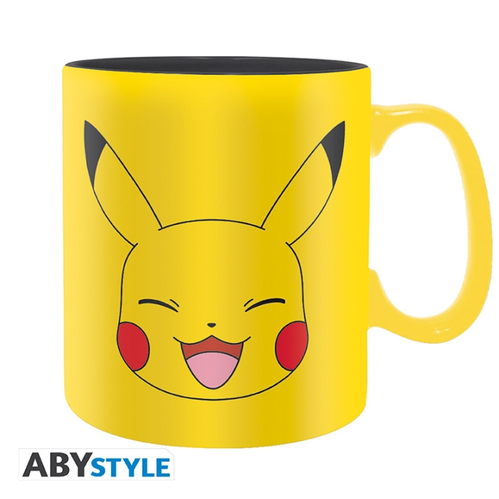 Abysse Pokémon-krus - Pikachu Face - 460 ml i gruppen SPORT, FRITID & HOBBY / Morsomme produkter / Kopper hos TP E-commerce Nordic AB (D21992)