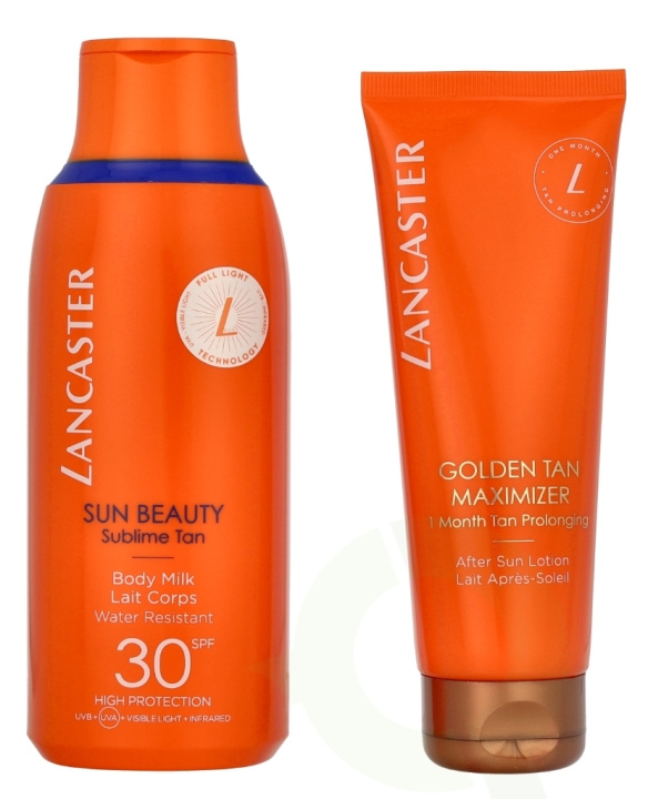 Lancaster Sun Beauty Set 300 ml Body Milk SPF30 175ml/Golden Tan Maximizer 125ml i gruppen HELSE OG SKJØNNHET / Hudpleie / Soling / Solkrem hos TP E-commerce Nordic AB (D22058)