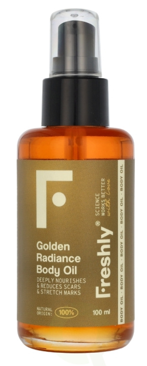 Freshly Cosmetics Golden Radiance Body Oil 100 ml i gruppen HELSE OG SKJØNNHET / Hudpleie / Kroppspleie / Body lotion hos TP E-commerce Nordic AB (D22064)