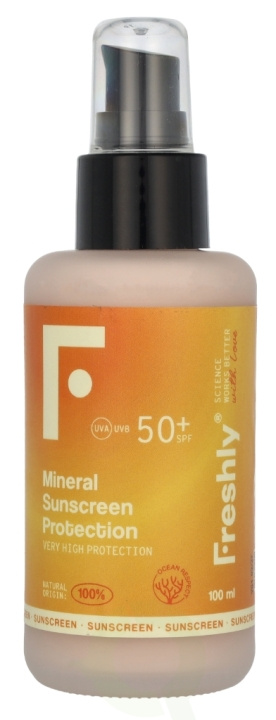 Freshly Cosmetics Healthy Mineral Sunscreen SPF50+ 100 ml i gruppen HELSE OG SKJØNNHET / Hudpleie / Soling / Solkrem hos TP E-commerce Nordic AB (D22065)