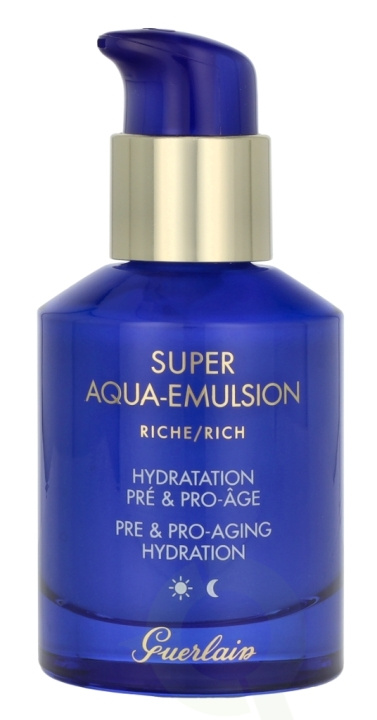 Guerlain Super Aqua-Emulsion - Rich 50 ml For All Skin Types i gruppen HELSE OG SKJØNNHET / Hudpleie / Ansikt / Dagkrem hos TP E-commerce Nordic AB (D22110)