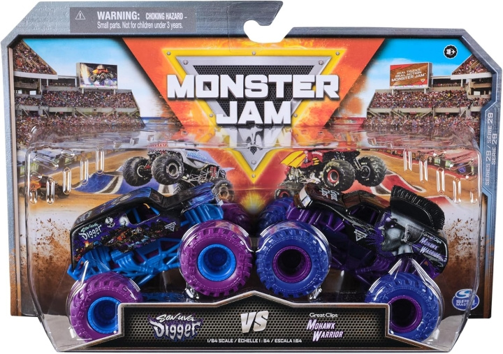 Monster Jam 1:64 Die Cast 2-pk - Son Uva Digger mot Mohawk Warrior i gruppen LEKER, BARN OG BABY / Leker / Lekebiler hos TP E-commerce Nordic AB (D22122)