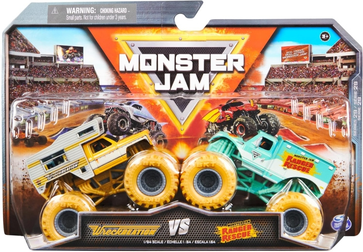 Monster Jam 1:64 Die Cast 2-pakning - Wreckreation vs Ranger Rescue i gruppen LEKER, BARN OG BABY / Leker / Lekebiler hos TP E-commerce Nordic AB (D22123)