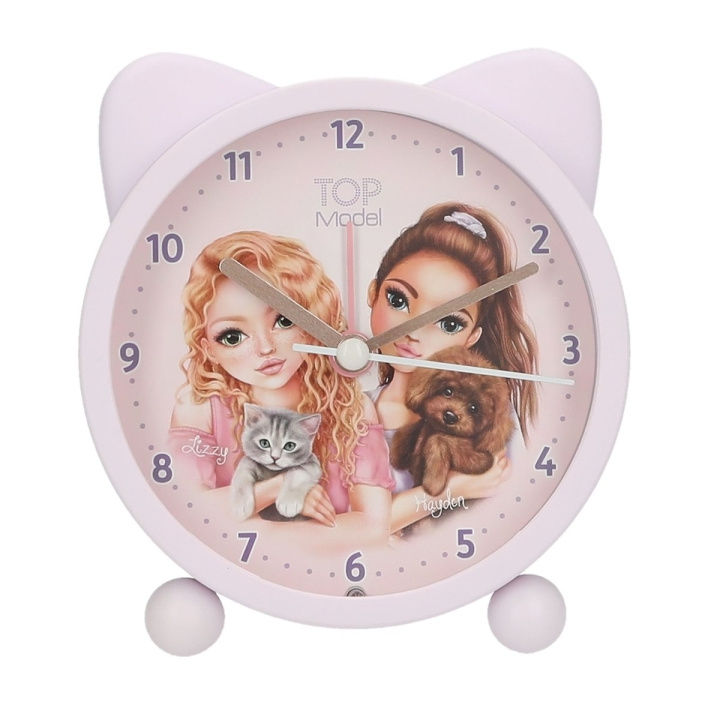 TOPModel Vekkerklokke KITTY og DOGGY - Lilla - 11 cm (413548) i gruppen HJEM, HUS OG HAGE / Klokker & Teller / Vekkerklokker hos TP E-commerce Nordic AB (D22137)