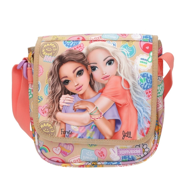 TOPModel TOPModel Skulderveske GIRL POWER - Beige og korall - Liten (413288) i gruppen LEKER, BARN OG BABY / Reise / Barnevesker / Ryggsekker hos TP E-commerce Nordic AB (D22145)