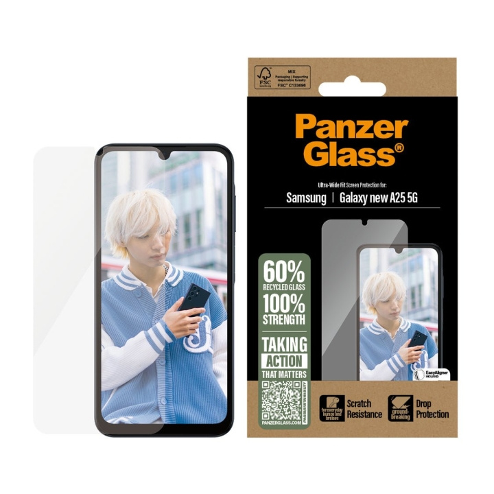 Panzer Glass - Skjermbeskytter Galaxy new A25 5G Ultra UWF i gruppen SMARTTELEFON & NETTBRETT / Mobilbeskyttelse / Samsung hos TP E-commerce Nordic AB (D22214)