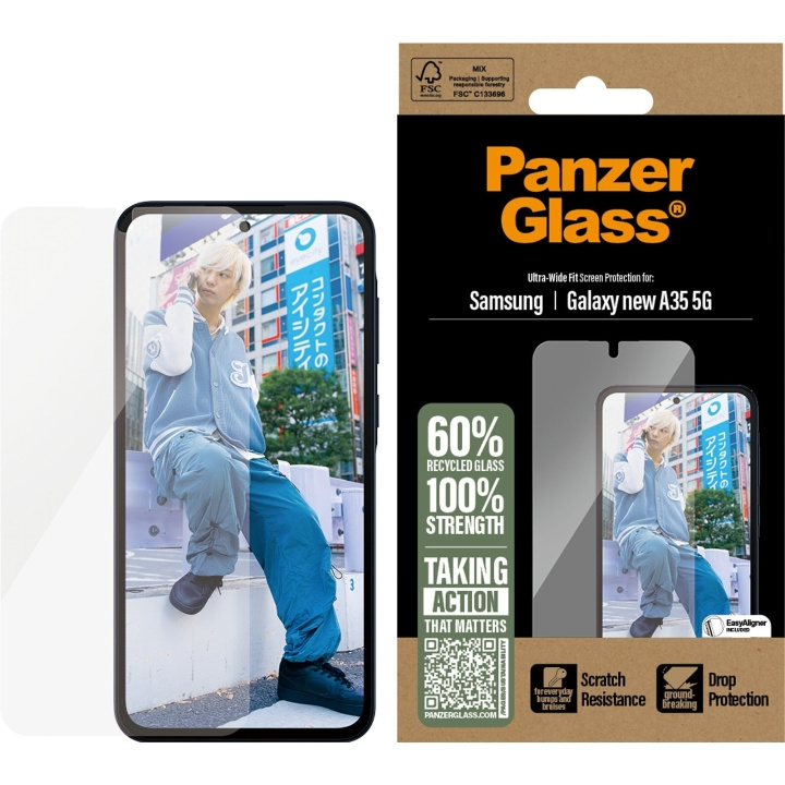 Panzer Glass - Skjermbeskytter Galaxy new A35 5G Ultra UWF i gruppen SMARTTELEFON & NETTBRETT / Mobilbeskyttelse / Samsung hos TP E-commerce Nordic AB (D22223)