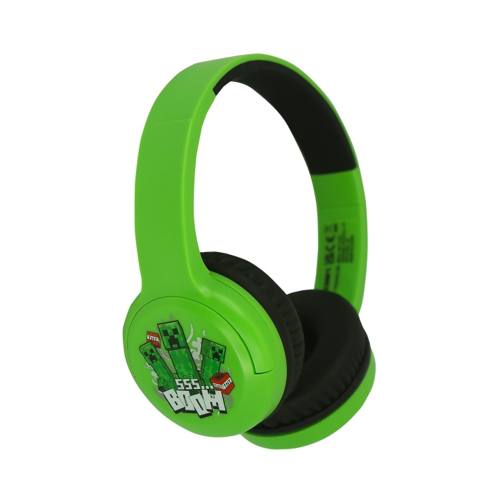 OTL MINECRAFT - CORE TRÅDLØSE HODETELEFONER (Bluetooth) i gruppen Elektronikk / Lyd & Bilde / Hodetelefoner & Tilbehør / Hodetelefoner hos TP E-commerce Nordic AB (D22287)