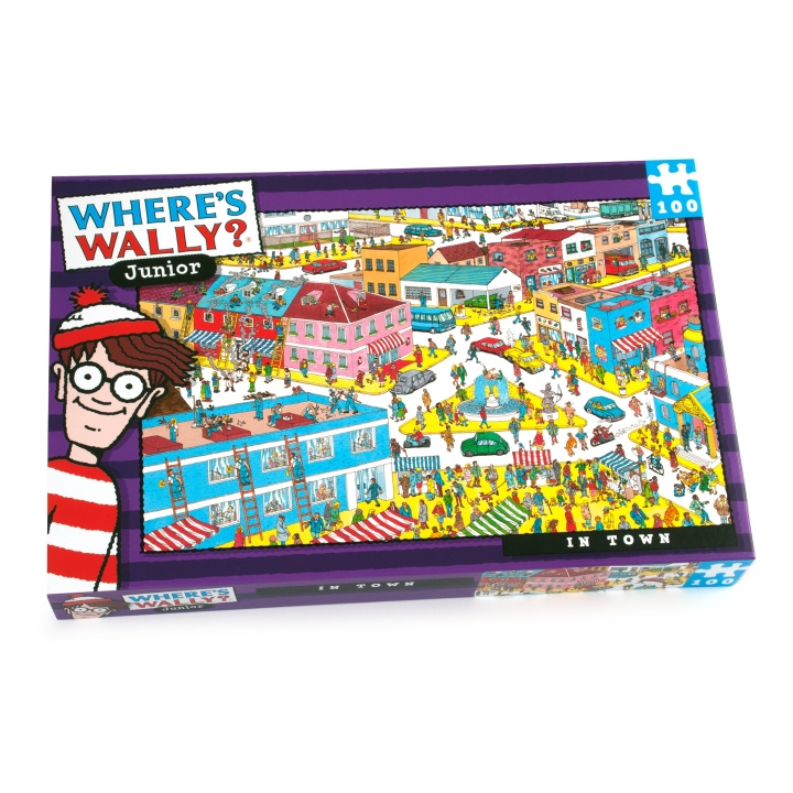 University Games Hvor er Wally - I byen 100 brikker (710-5955) i gruppen LEKER, BARN OG BABY / Leker / Barnas puslespill hos TP E-commerce Nordic AB (D22321)