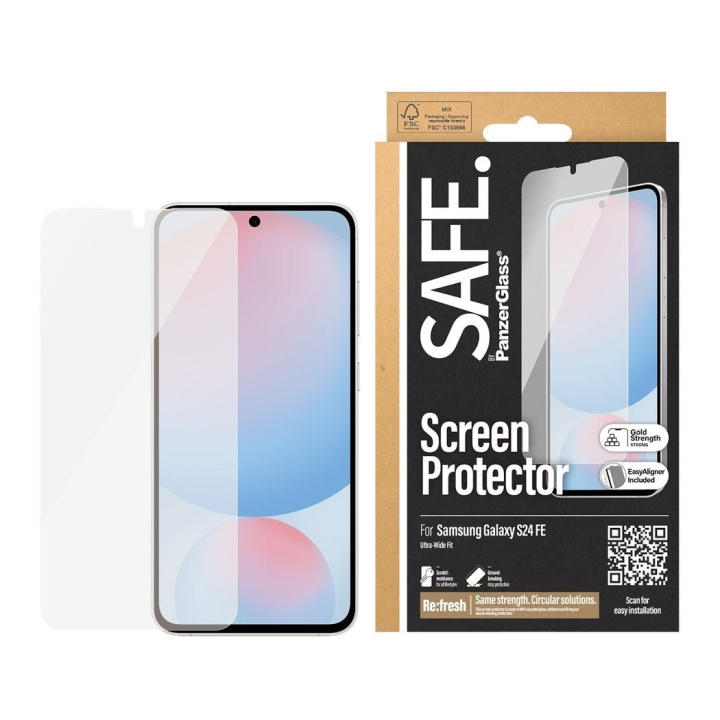 PanzerGlass SAFE by PanzerGlass - Skjermbeskytter - Samsung Galaxy S24 FE i gruppen SMARTTELEFON & NETTBRETT / Mobilbeskyttelse / Samsung hos TP E-commerce Nordic AB (D22335)