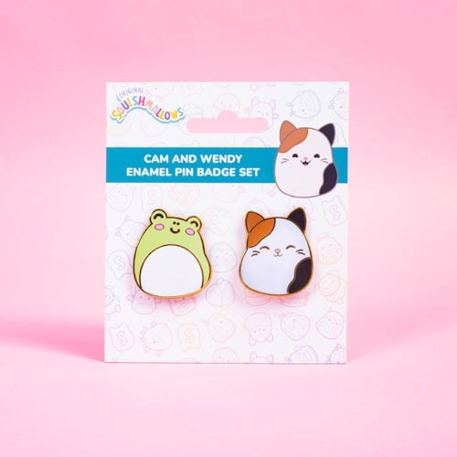 Squishmallows Nålmerker x 2 Cam & Wendy - kompakt størrelse i gruppen SPORT, FRITID & HOBBY / Morsomme produkter / Samlerobjekter hos TP E-commerce Nordic AB (D22348)
