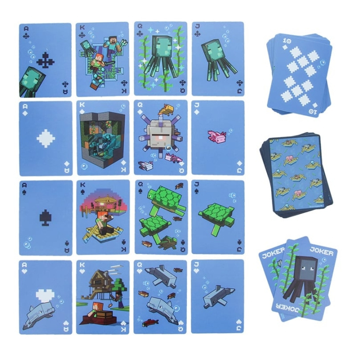 Paladone Minecraft vanntette spillekort i gruppen LEKER, BARN OG BABY / Spill / Kortspill hos TP E-commerce Nordic AB (D22409)