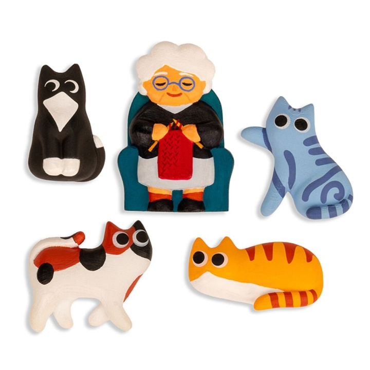 Kikkerland Cat Lady-magneter i gruppen LEKER, BARN OG BABY / Leker / Figurer, miniatyrer og tilbehør hos TP E-commerce Nordic AB (D22460)
