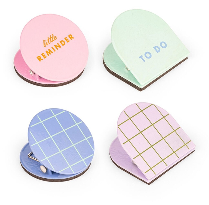Kikkerland Inkerie Magnetic Clips - sett med 4 - 4 cm x 4 cm x 2,75 cm i gruppen SPORT, FRITID & HOBBY / Morsomme produkter / Morsomme produkter hos TP E-commerce Nordic AB (D22475)