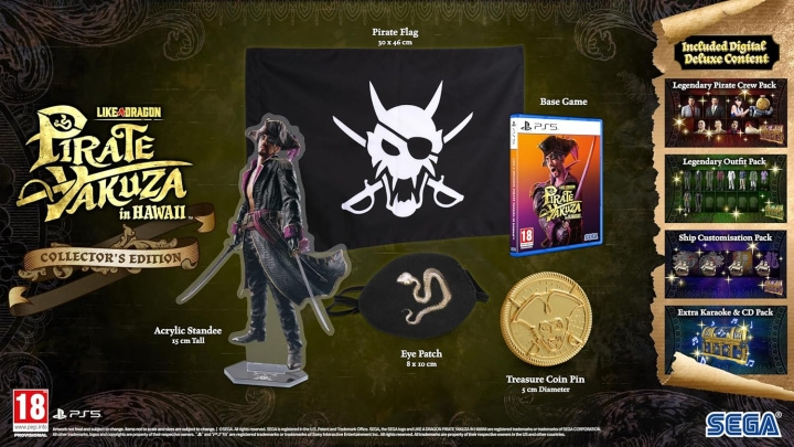 Like a Dragon: Pirate Yakuza in Hawaii (Collector Edition) (PS5) i gruppen Elektronikk / TV-spill & tilbehør / Sony PlayStation 5 / Spill hos TP E-commerce Nordic AB (D22753)
