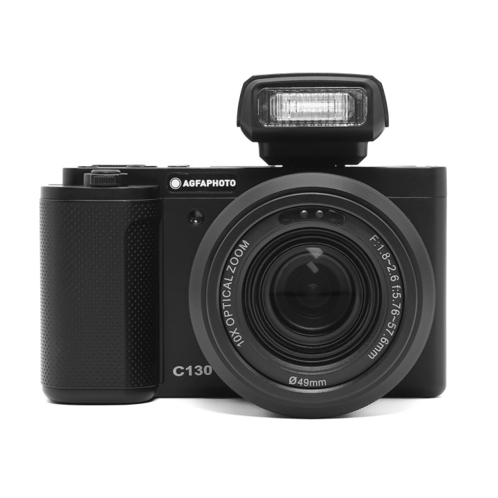Agfa Digitalt Kamera Realishot C130 CMOS 10x 24MP Svart i gruppen Elektronikk / Foto og video / Kameraer hos TP E-commerce Nordic AB (D22819)