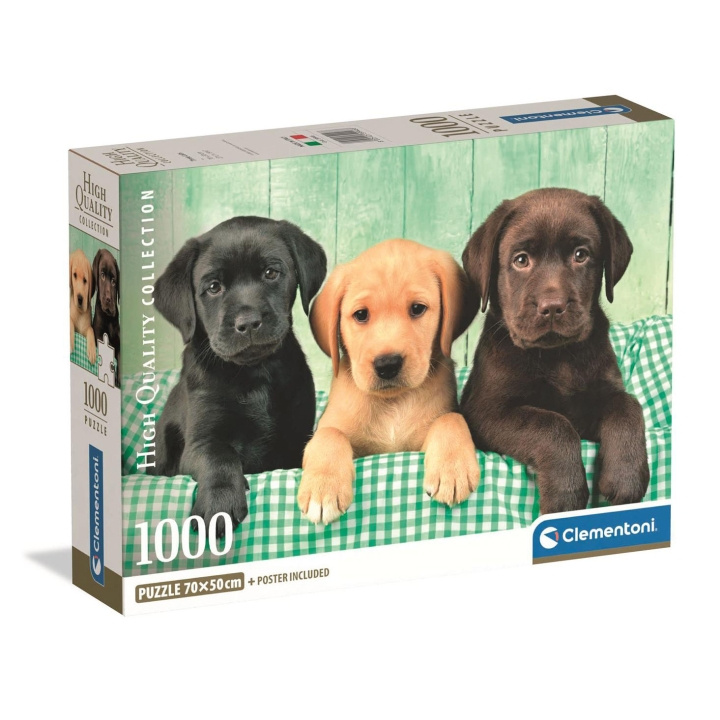 Clementoni Puslespill 1000 Pcs CB High Quality Collection Three Labs i gruppen SPORT, FRITID & HOBBY / Hobby / Puslespill hos TP E-commerce Nordic AB (D22864)