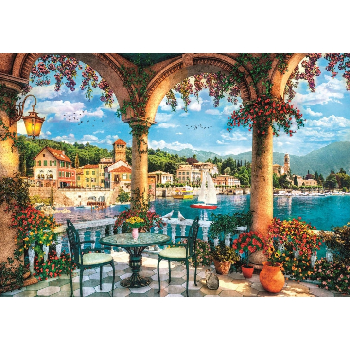 Clementoni Puslespill 1000 Pcs CB High Quality Collection Balcony View Of Lake Como i gruppen SPORT, FRITID & HOBBY / Hobby / Puslespill hos TP E-commerce Nordic AB (D22870)